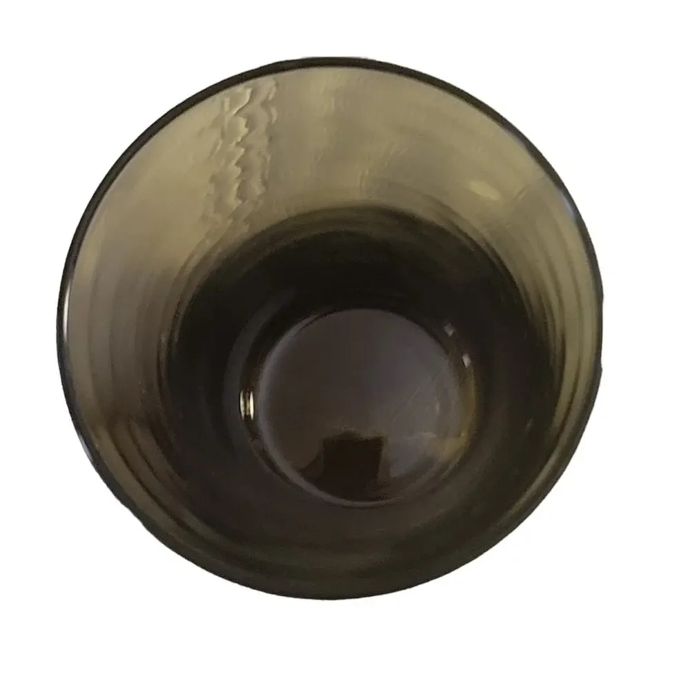 Vintage 70s‎ Retro Anchor Hocking Style 16 ounce Smoky Brown Tumblers, Set of 4